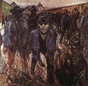 Edvard Munch The worker on the way home oil painting